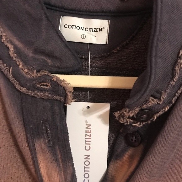 NWT Cotton Citizen Brooklyn Buttondown in Faded Pink/Blue Tie Dye, Size S - Picture 5 of 12